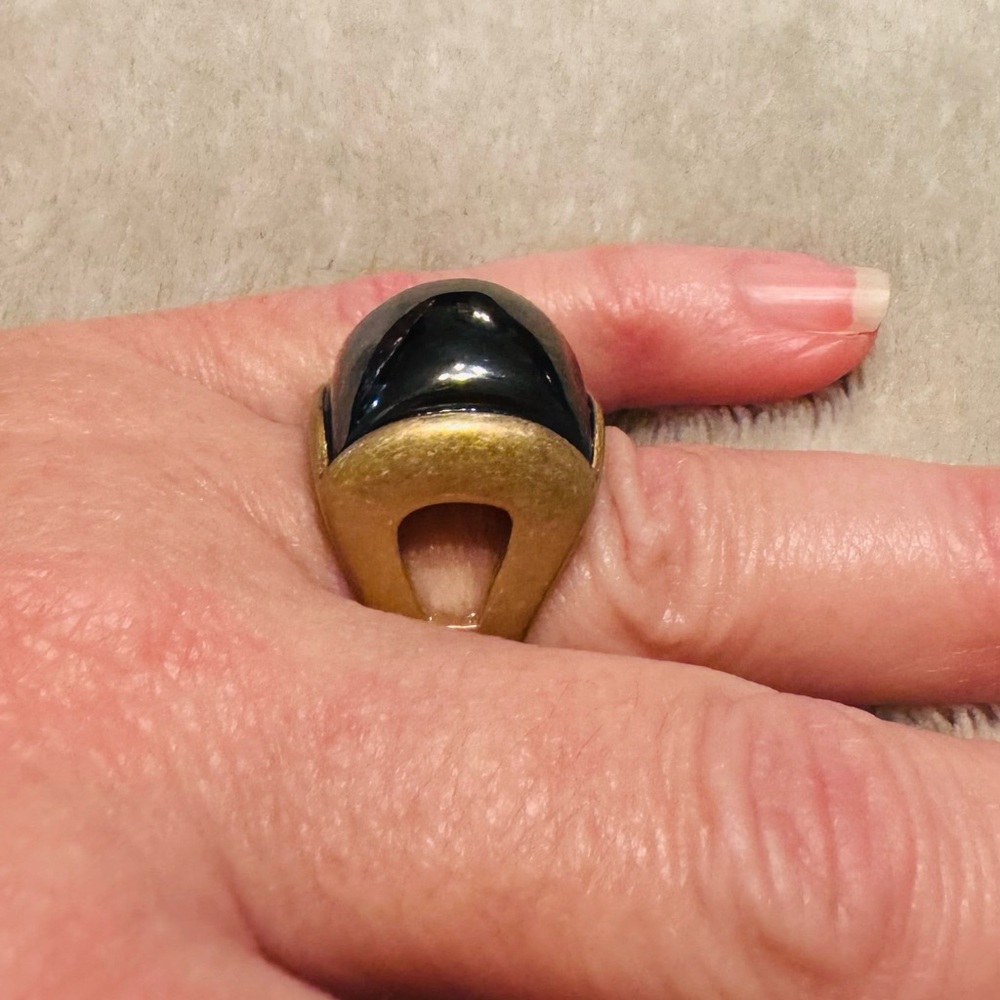 Lia Sophia Hematite Ring Size 8 - Picture 6 of 7